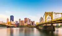 Fort Pitt bridge in Pittsburgh, Pennsylvania image