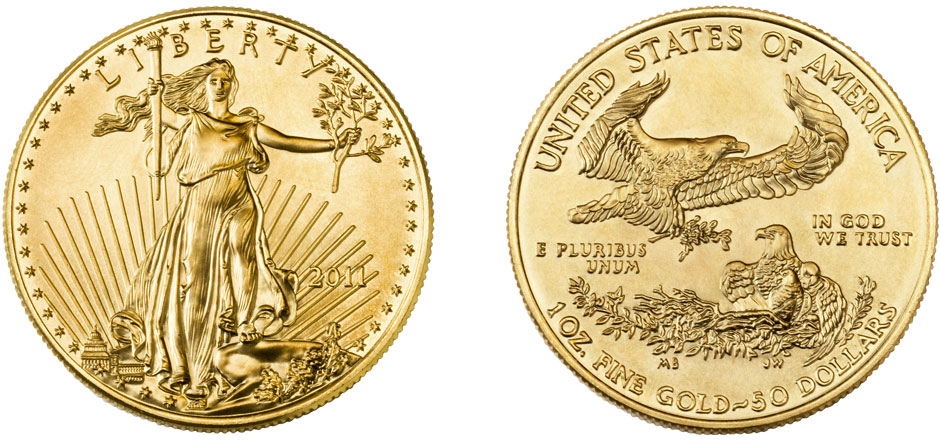 Gold American Eagle coin