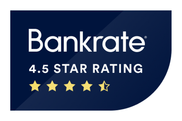 Bankrate 4.5 Star Rating Logo